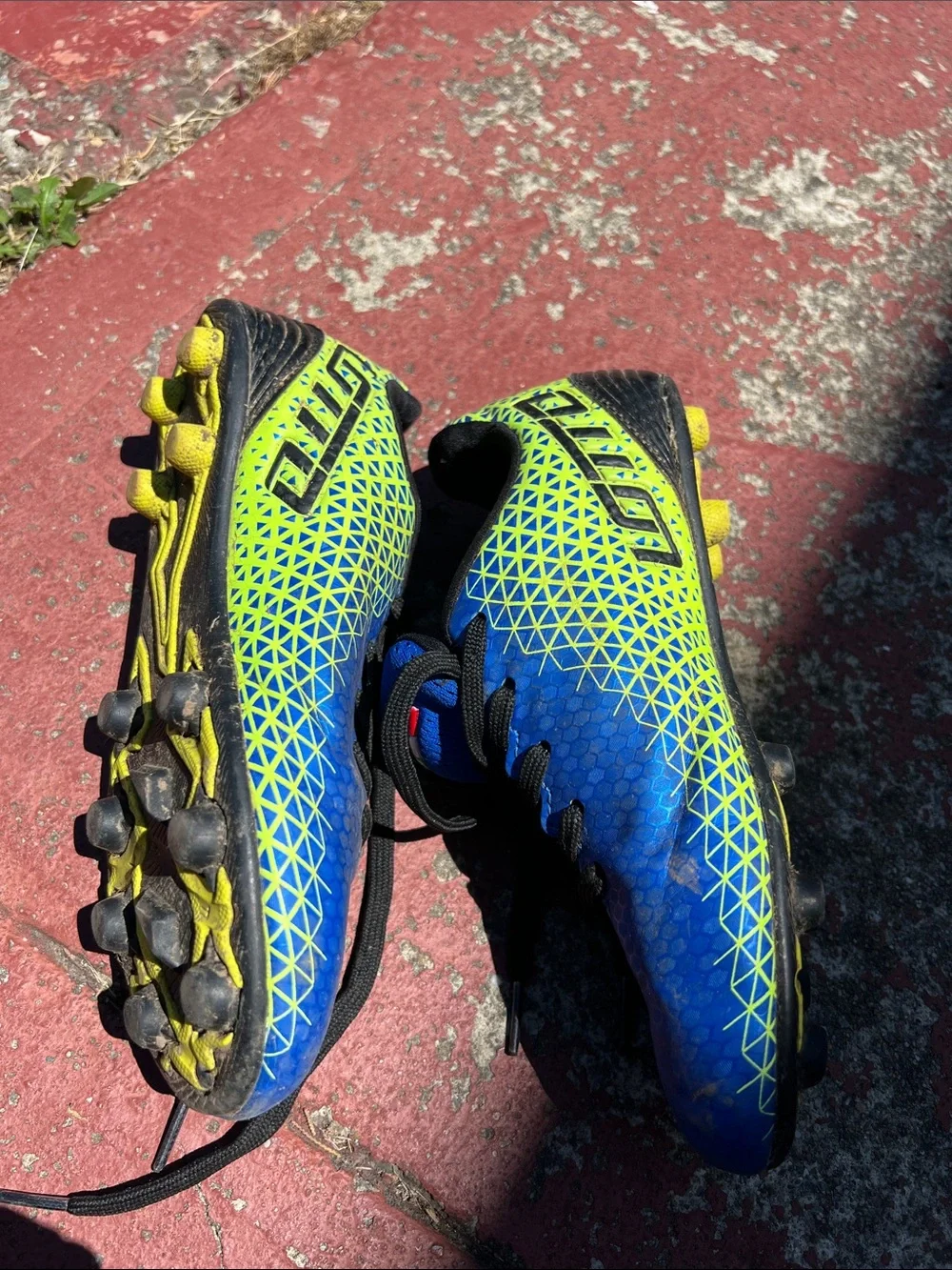 Kids Blue Athletic Soccer Cleats - Lotto
